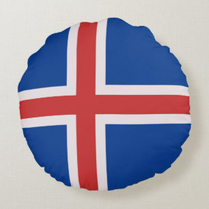 Cojín Redondo Bandera de Islandia
