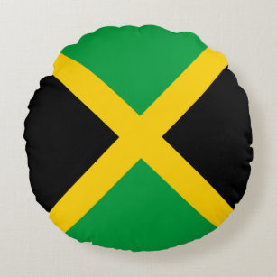 Cojín Redondo Bandera de Jamaica patriótica