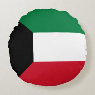 Cojín Redondo Bandera de Kuwait