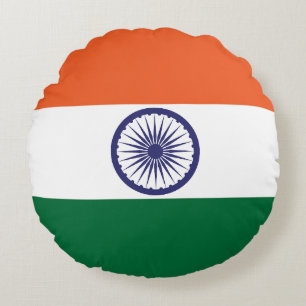 Cojín Redondo Bandera de la India
