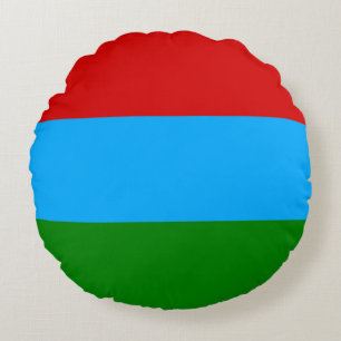 Cojín Redondo Bandera de la República de Carelia