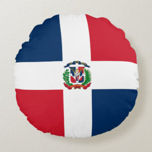 Cojín Redondo Bandera de la República Dominicana