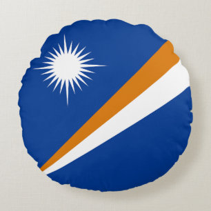 Cojín Redondo Bandera de las Islas Marshall