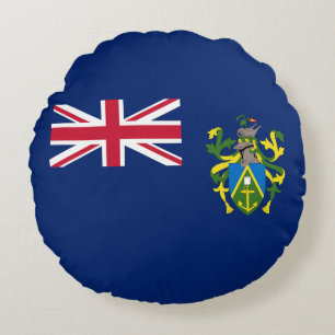 Cojín Redondo Bandera de las Islas Pitcairn
