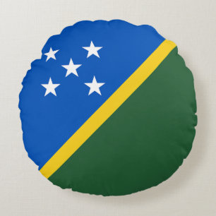 Cojín Redondo Bandera de las Islas Salomón