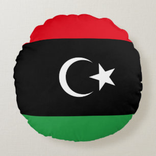 Cojín Redondo Bandera de Libia (Libia)