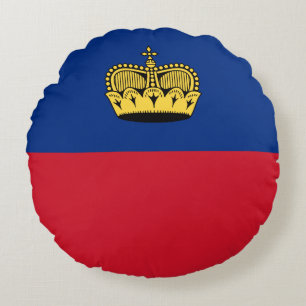 Cojín Redondo Bandera de Liechtenstein