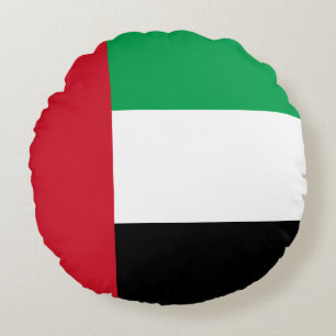 Cojín Redondo Bandera de los Emiratos Árabes Unidos