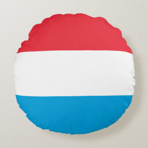 Cojín Redondo Bandera de Luxemburgo