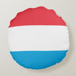 Cojín Redondo Bandera de Luxemburgo