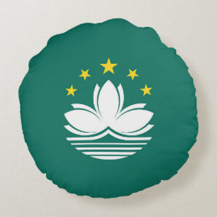 Cojín Redondo Bandera de Macao