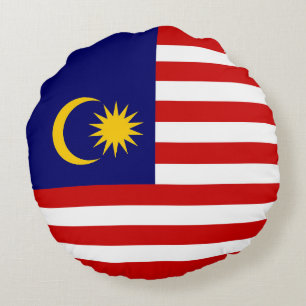 Cojín Redondo Bandera de Malasia