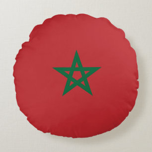 Cojín Redondo Bandera de Marruecos