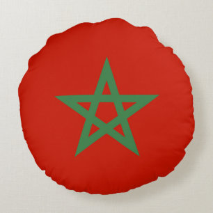 Cojín Redondo Bandera de Marruecos