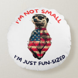 Cojín Redondo Bandera de Meerkat América