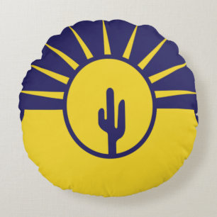 Cojín Redondo Bandera de Mesa (Arizona)