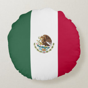 Cojín Redondo Bandera de México