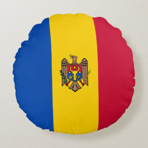 Cojín Redondo Bandera de Moldavia