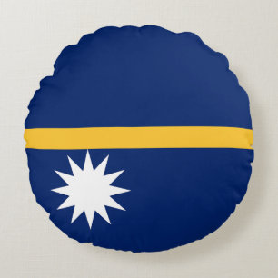 Cojín Redondo Bandera de Nauru