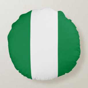 Cojín Redondo Bandera de Nigeria