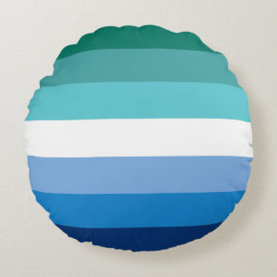 Cojín Redondo Bandera de Orgullo Gay Masculino