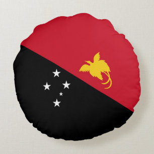 Cojín Redondo bandera de Papúa Nueva Guinea