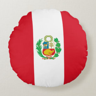 Cojín Redondo Bandera de Perú