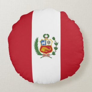 Cojín Redondo Bandera de Perú