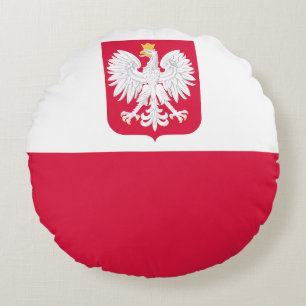 Cojín Redondo Bandera de Polonia