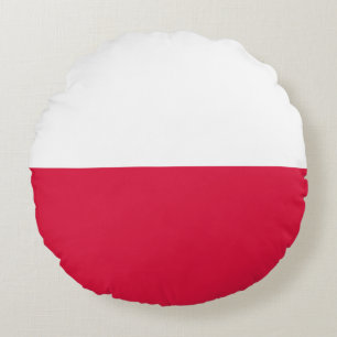 Cojín Redondo Bandera de Polonia (polaca)