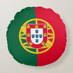 Cojín Redondo Bandera de Portugal para el Día de Portugal