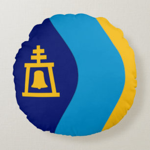 Cojín Redondo Bandera de Riverside (California) City