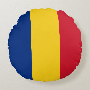 Cojín Redondo Bandera de Rumania