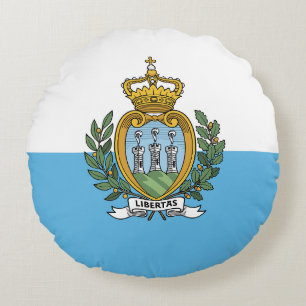 Cojín Redondo Bandera de San Marino