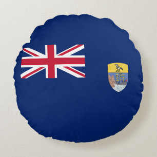 Cojín Redondo Bandera de Santa Elena
