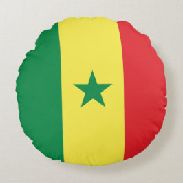 Cojín Redondo Bandera de Senegal