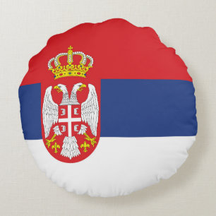 Cojín Redondo Bandera de Serbia