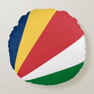 Cojín Redondo Bandera de Seychelles