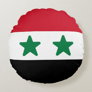 Cojín Redondo Bandera de Siria
