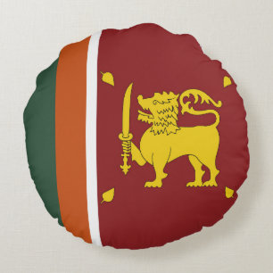 Cojín Redondo Bandera de Sri Lanka