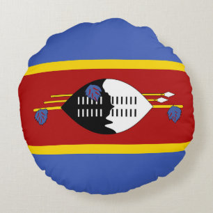 Cojín Redondo Bandera de Suazilandia