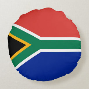 Cojín Redondo Bandera de Sudáfrica