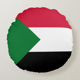 Cojín Redondo Bandera de Sudán