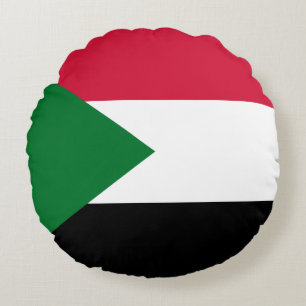 Cojín Redondo Bandera de Sudán