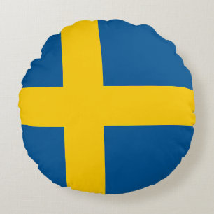 Cojín Redondo Bandera de Suecia