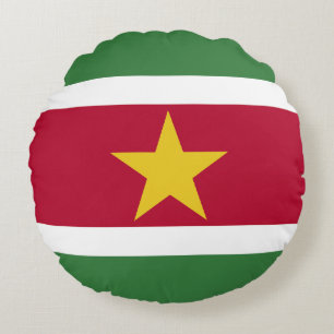 Cojín Redondo Bandera de Surinam