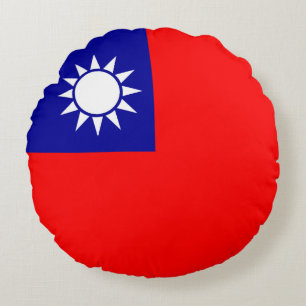 Cojín Redondo Bandera de Taiwán