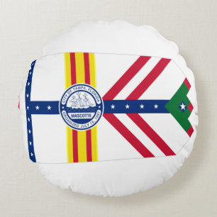 Cojín Redondo Bandera de Tampa (Florida)