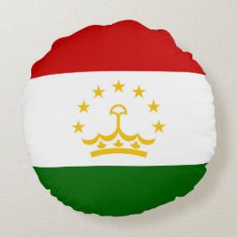 Cojín Redondo Bandera de Tayikistán