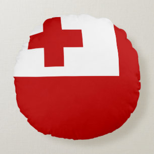 Cojín Redondo Bandera de Tonga